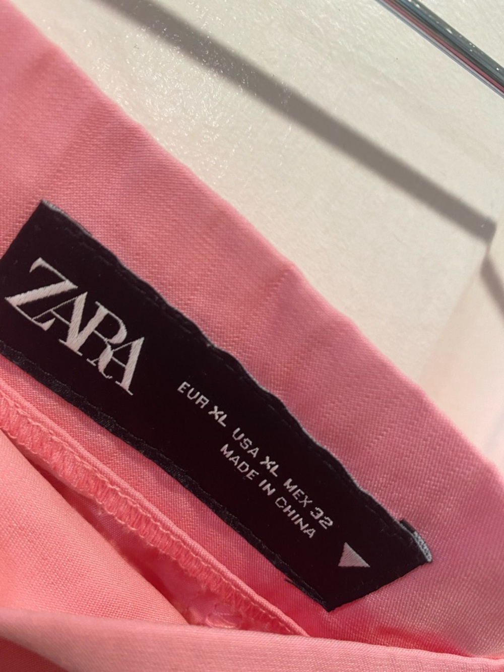 Zara Pink Wide-Leg High-Rise Trousers - Picture 2 of 6